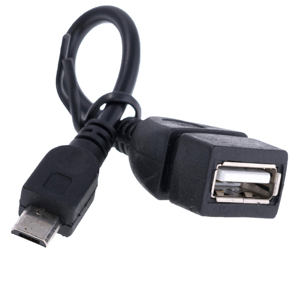 Кабель OTG USB 2.0 AF - micro USB Тип B 0.1 м за ціною від 37.4 грн .